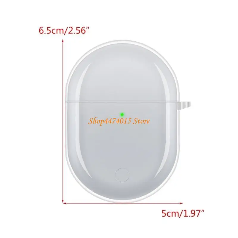 K1AA لغطاء العلبة مع سلسلة المفاتيح لـ Redmi Airdots 3 Earbuds ، TPU الشفافة