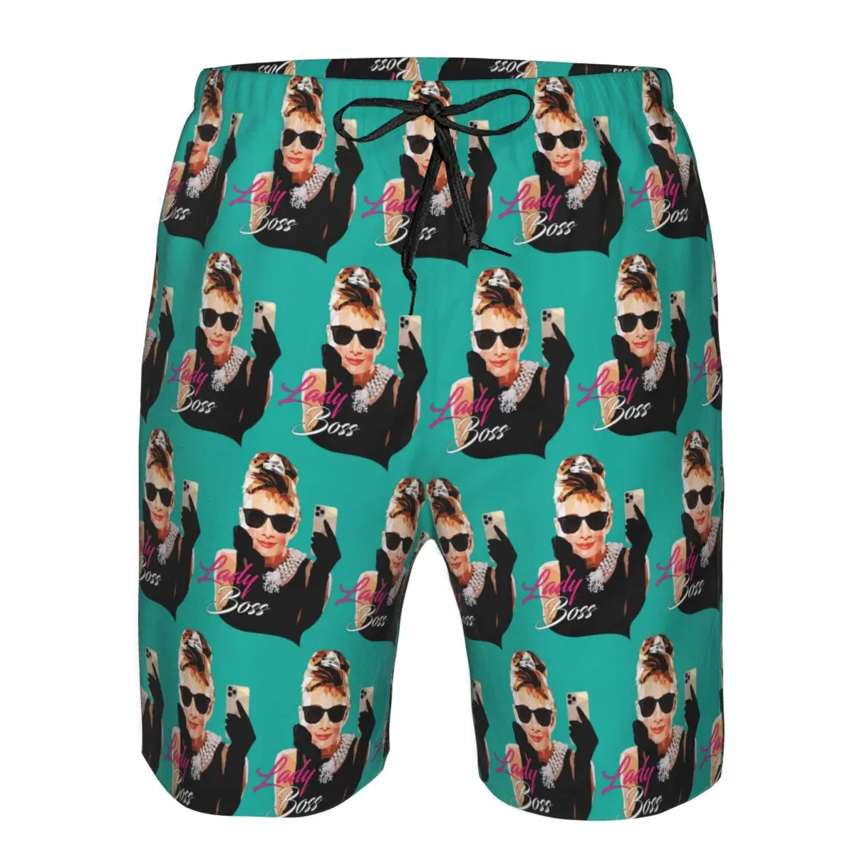 

Hepburn Audrey Hepburn Trunks Beach Board Shorts Casual Quick Dry Swim Summer Men Pants