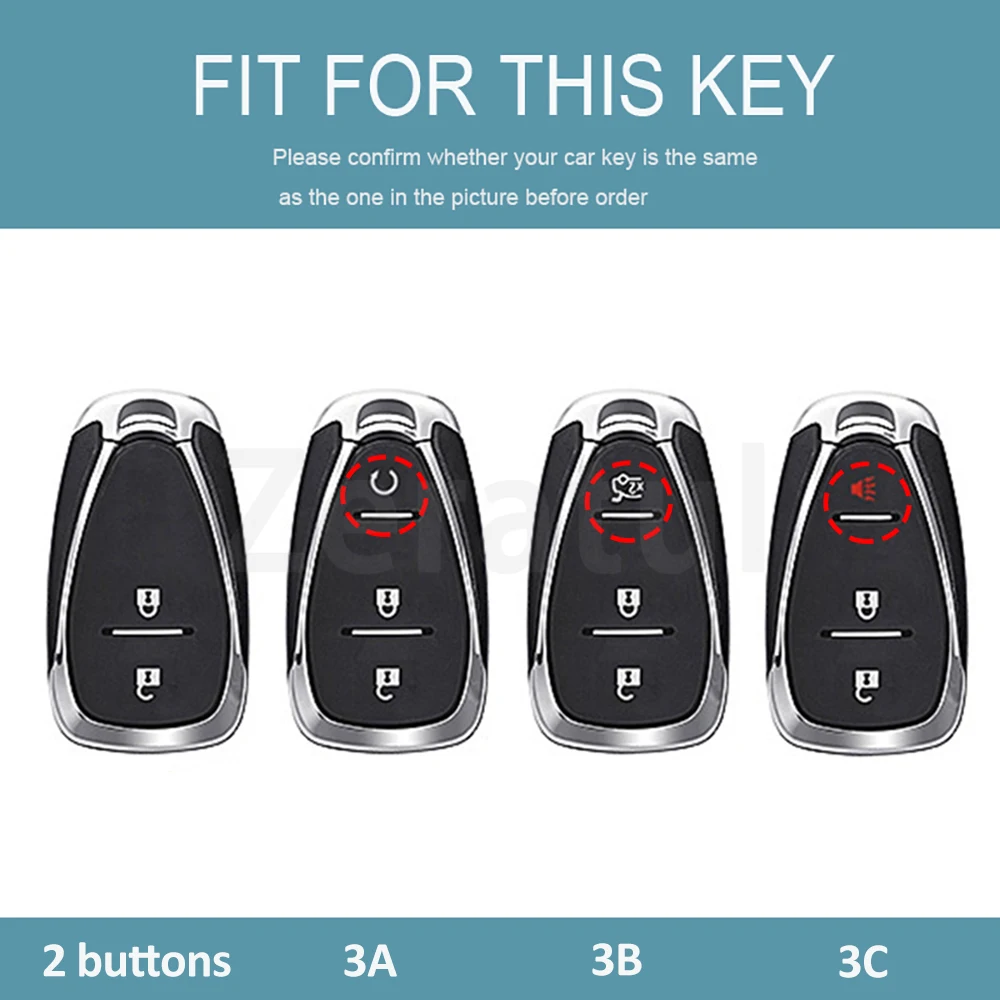 TPU For Chevrolet Volt Bolt Trax Orlando Cruze Malibu Blazer Traverse Seeker Onix Equino Spark Sonic Camaro Car Key Case Cover