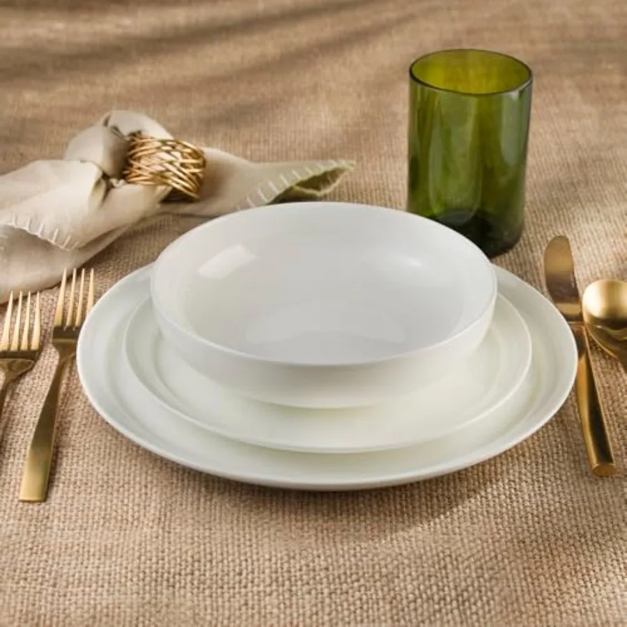 

Набор столовой посуды из костяного фарфора, 12 предметов, 4 шт.