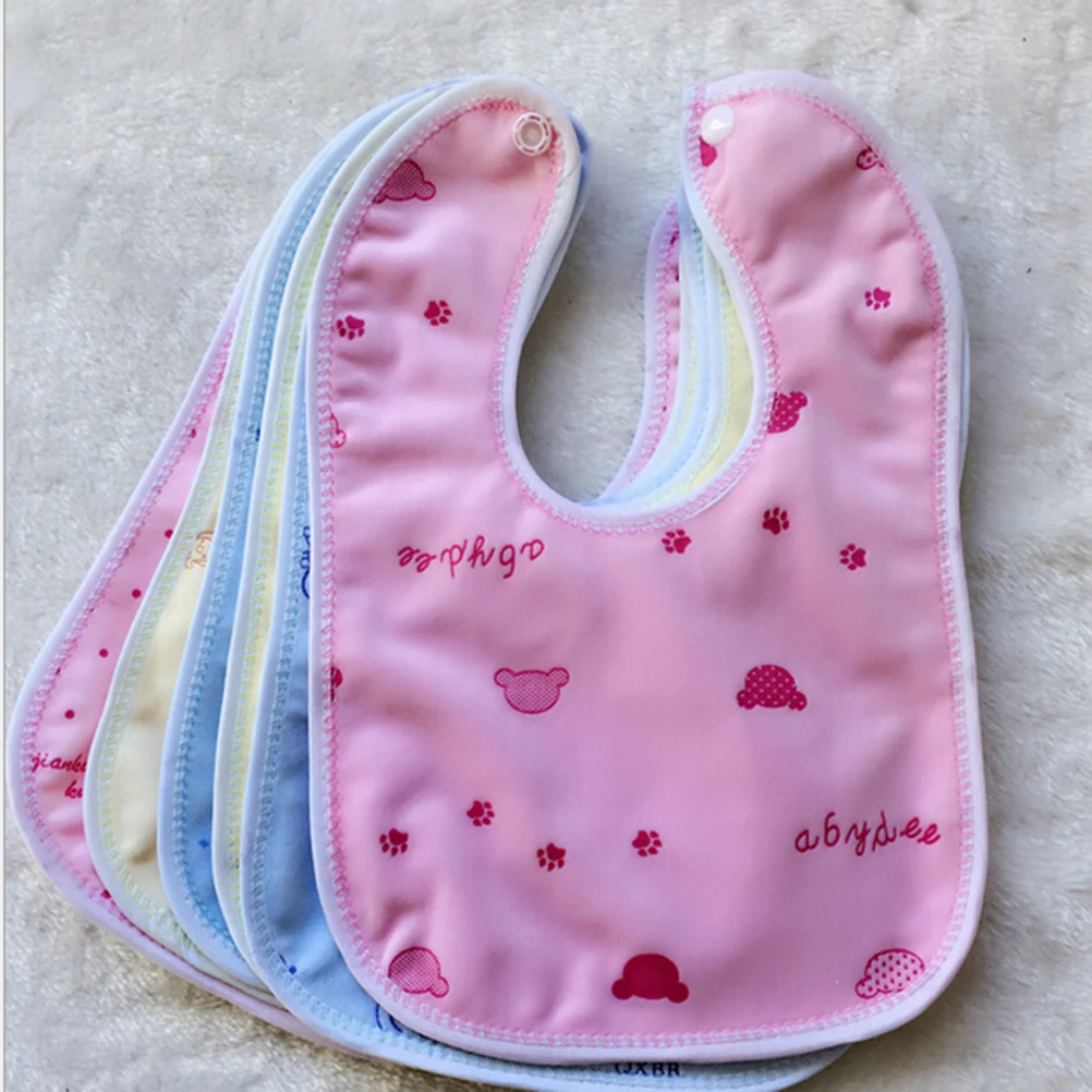 Newborn Toddler Infant Baby Boy Girl Bibs Waterproof Saliva Cartoon Towel