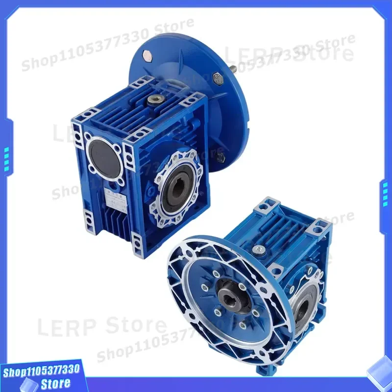 RV50 Small Worm Gear Reducer Ratio 7.5 to 100 Input Shaft Speed Automation Equipment Industrial Machinery Transmission Box