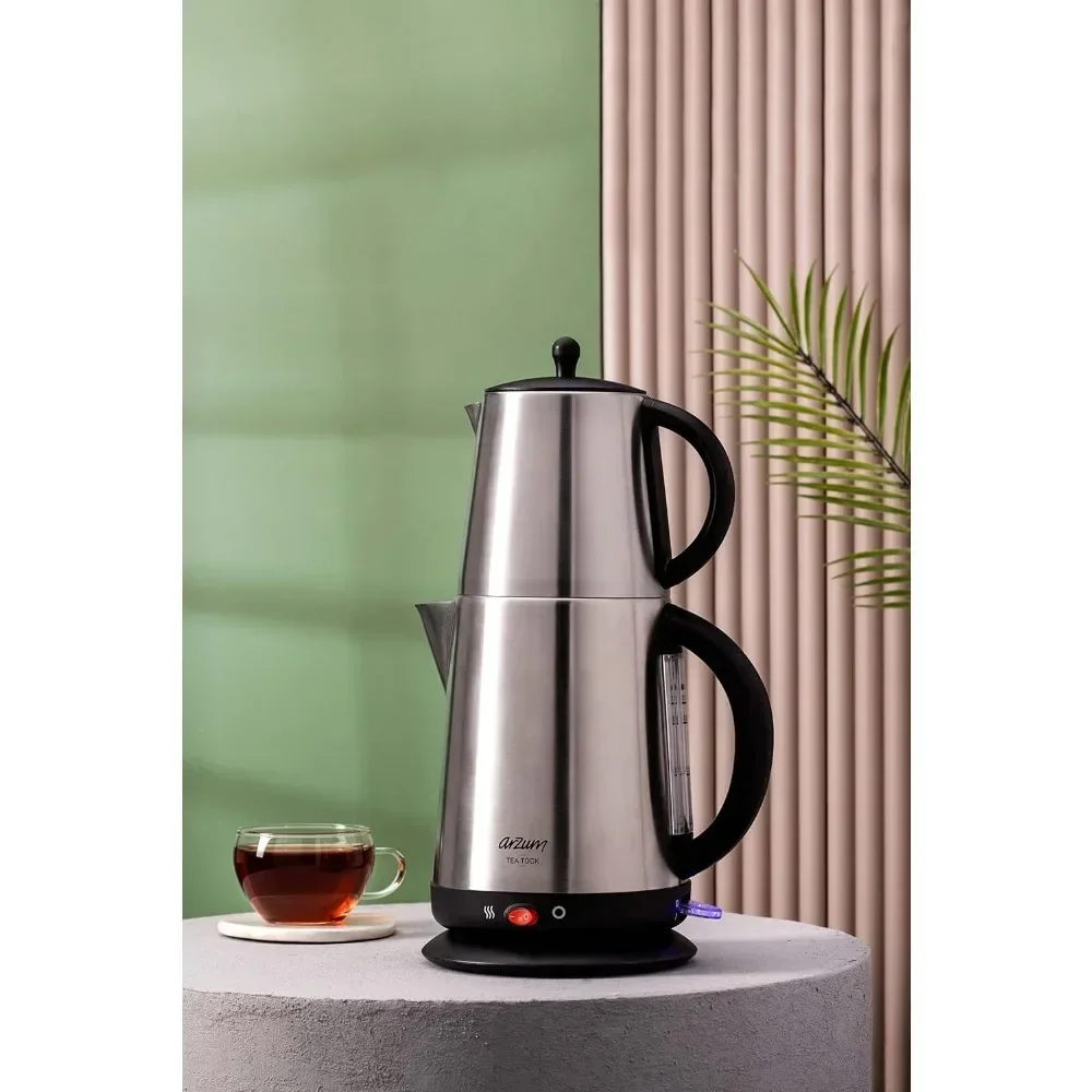 Tea Tock Electric Turkish Tea Maker, Stainless Steel