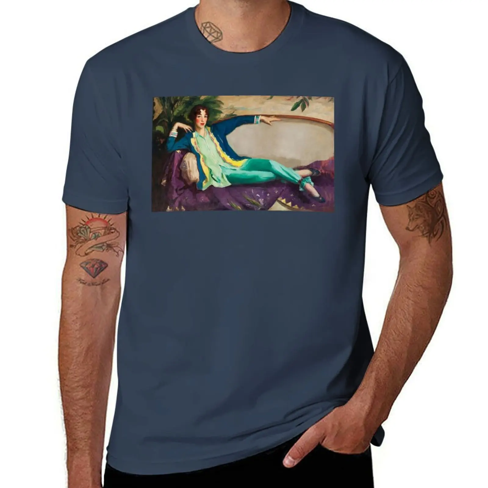 

Robert Henri Gertrude Vanderbilt Whitney T-Shirt Fashion Pattern Printed Tee Shirt