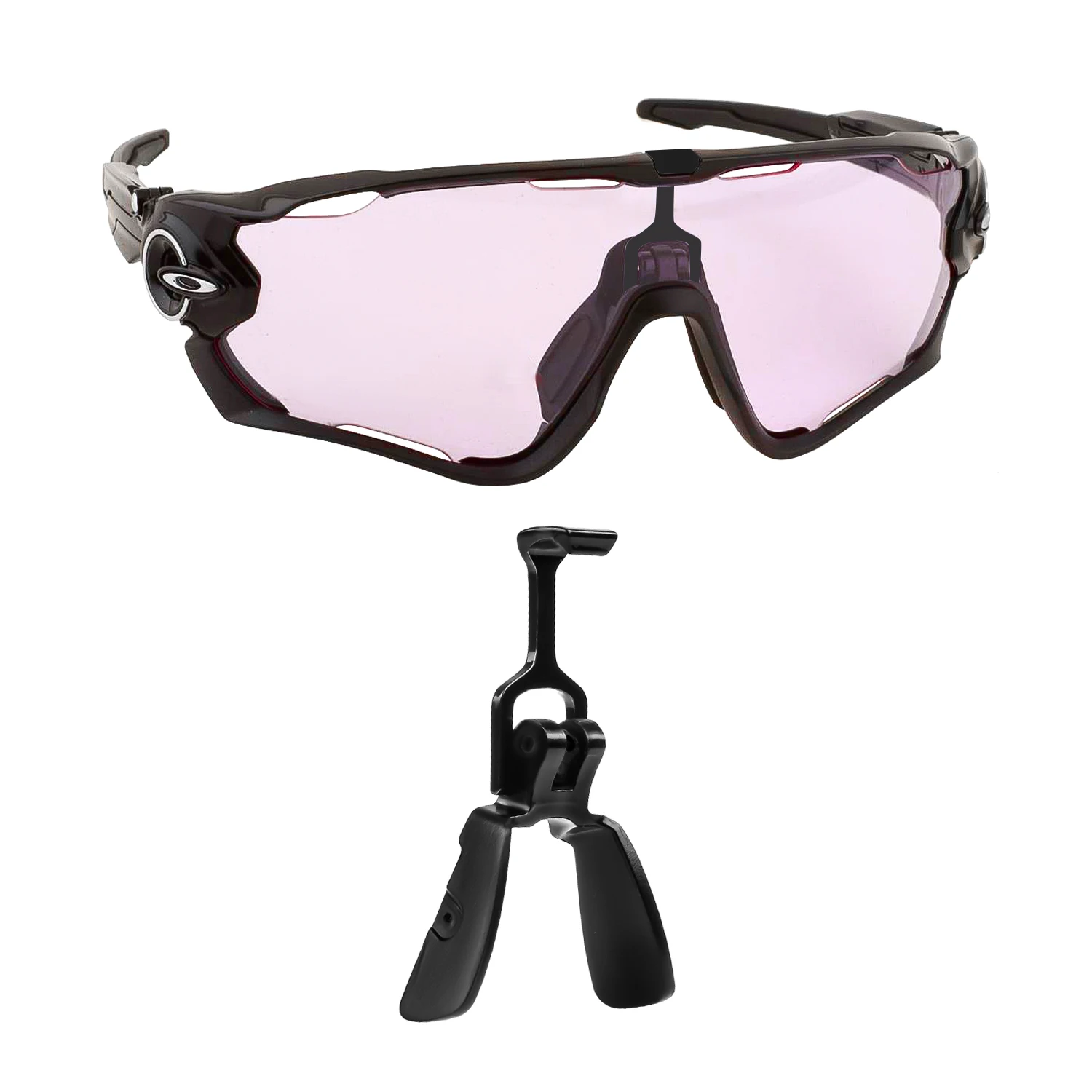 Metal Nose Bridge Hook Wicket Replacement Nose Base Nose Bridge for Oakley Jawbreaker OO9290, Easy Install