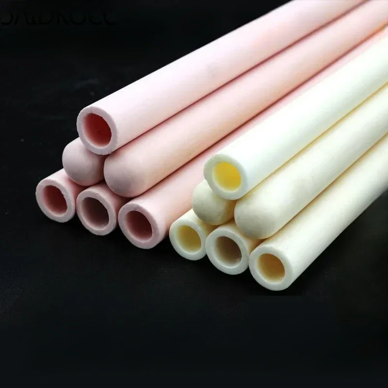 Wear Resistant And High-temperature Resistant Ceramic Tube, Hollow Perforated Corundum Tube, Alumina Insulation 99 95