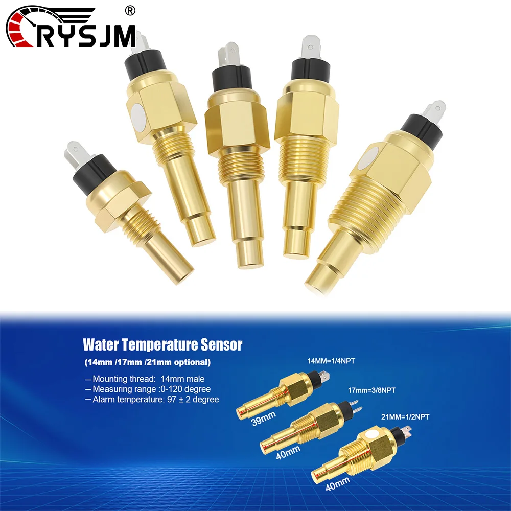 Car 12MM 14MM 16MM 17MM 21MM Water Temperature Sensor NPT 1/4 NPT 3/8 Sensor Automotive Parts Sensor Temp Sensor Car Accessories