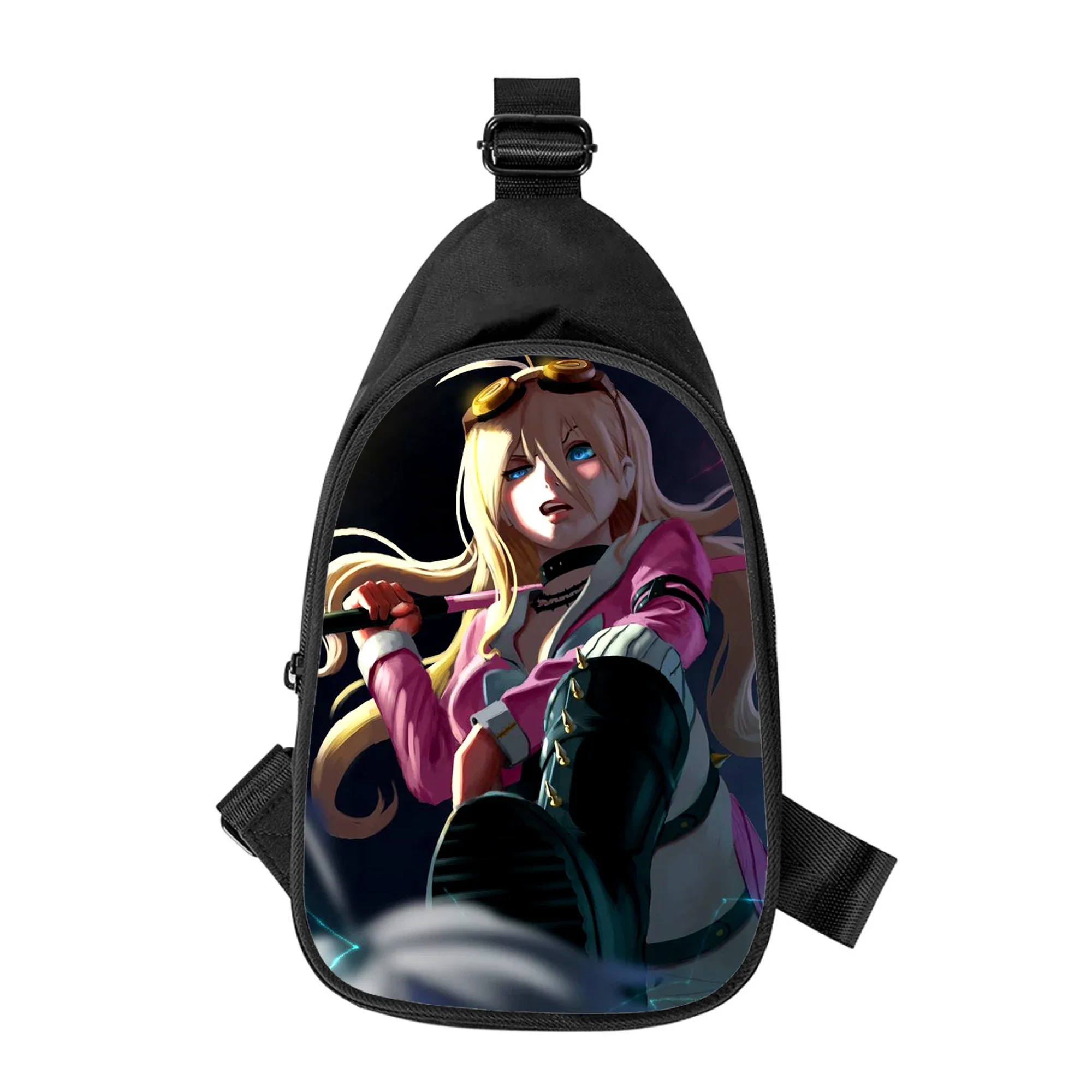 Tas selempang dada Pria Wanita anime danganronpa miu iruma 3D tas bahu wanita diagonal tas pinggang sekolah pak dada pria