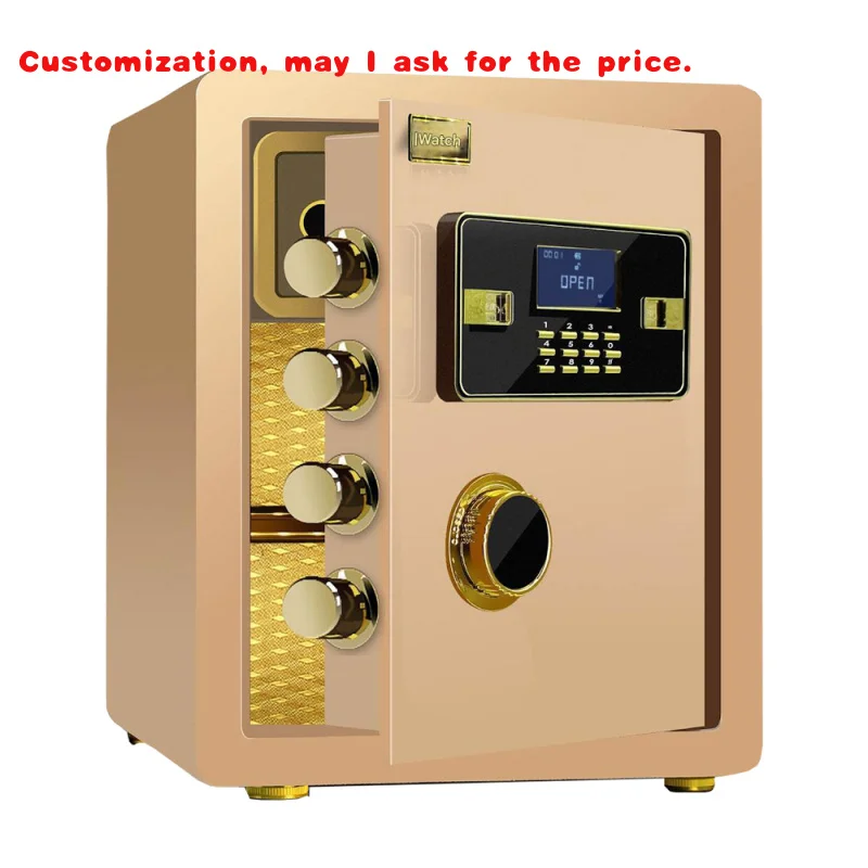 custom.High Security Luxury Fingerprint Safe Box Office Used Safe Deposit Box