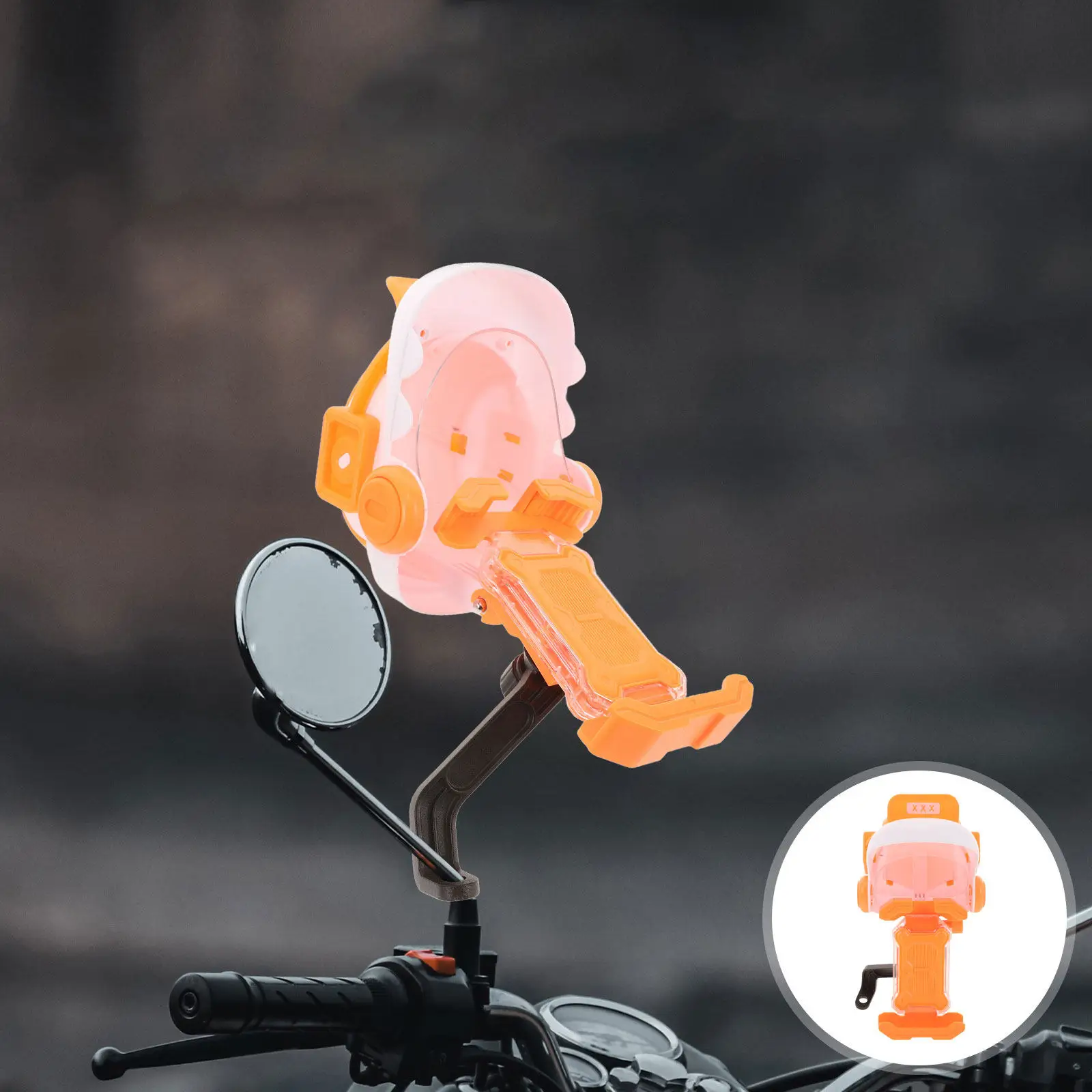 

Держатель для телефона на мотоцикл с солнцезащитным козырьком, водонепроницаемый, с надежным фиксирующим механизмом, вращение на 360 градусов, универсальный, подходит для велосипедов, мопедов, скутеров