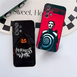 Music Motionless In White Phone Case For Sumsung Galaxy S24 S23 S22 S21 S20 A24 A34 N20 M54 A54 A53 Fe Plus Ultra Black Soft Cov