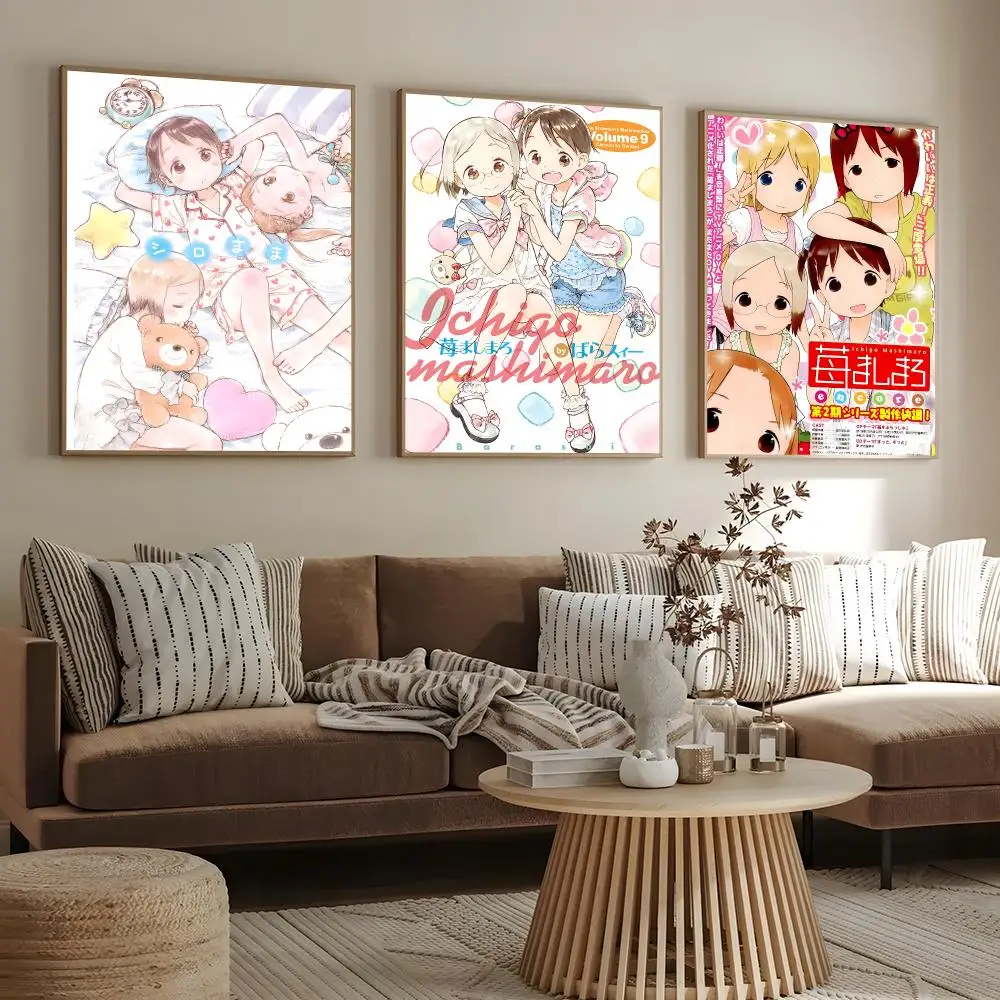 Anime Ichigo Mashimaro Poster HD Modern Aesthetic Wall Prints, Stylish Home Decor for Living Room Bedroom
