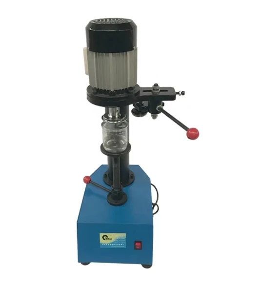 Máquina taponadora Manual de latas y latas TDFJ-160 con mango, máquina eléctrica de botellas de plástico con anillo de tracción PLC, superventas