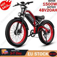 DUOTTS Electric Bike 1500W Dual Motor 48V20AH Lithium Battery Hydraulic Brake Electric Bicycle 26*4.0-inch Fat Tire Snow E-bike