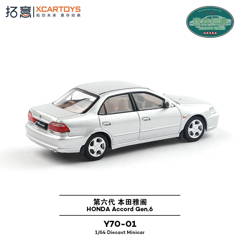 รถโมเดลฮอนด้า แอคคอร์ด รุ่นที่ 6 รถเชิงพาณิชย์ รถเก๋ง ขนาด 1:64 ของ Tuoyi ผลิตจากโลหะผสมหล่อขึ้นรูป ของเล่นแบบกำหนดเอง