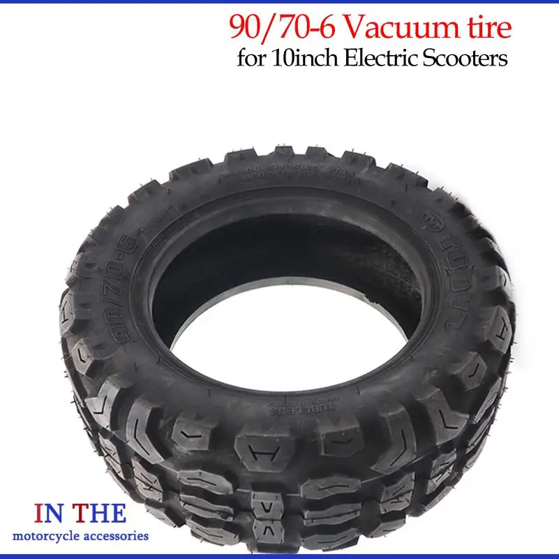 New 90/70-6 off-road tubeless tires, suitable for electric scooters with thickened and widened vacuum tire accessories