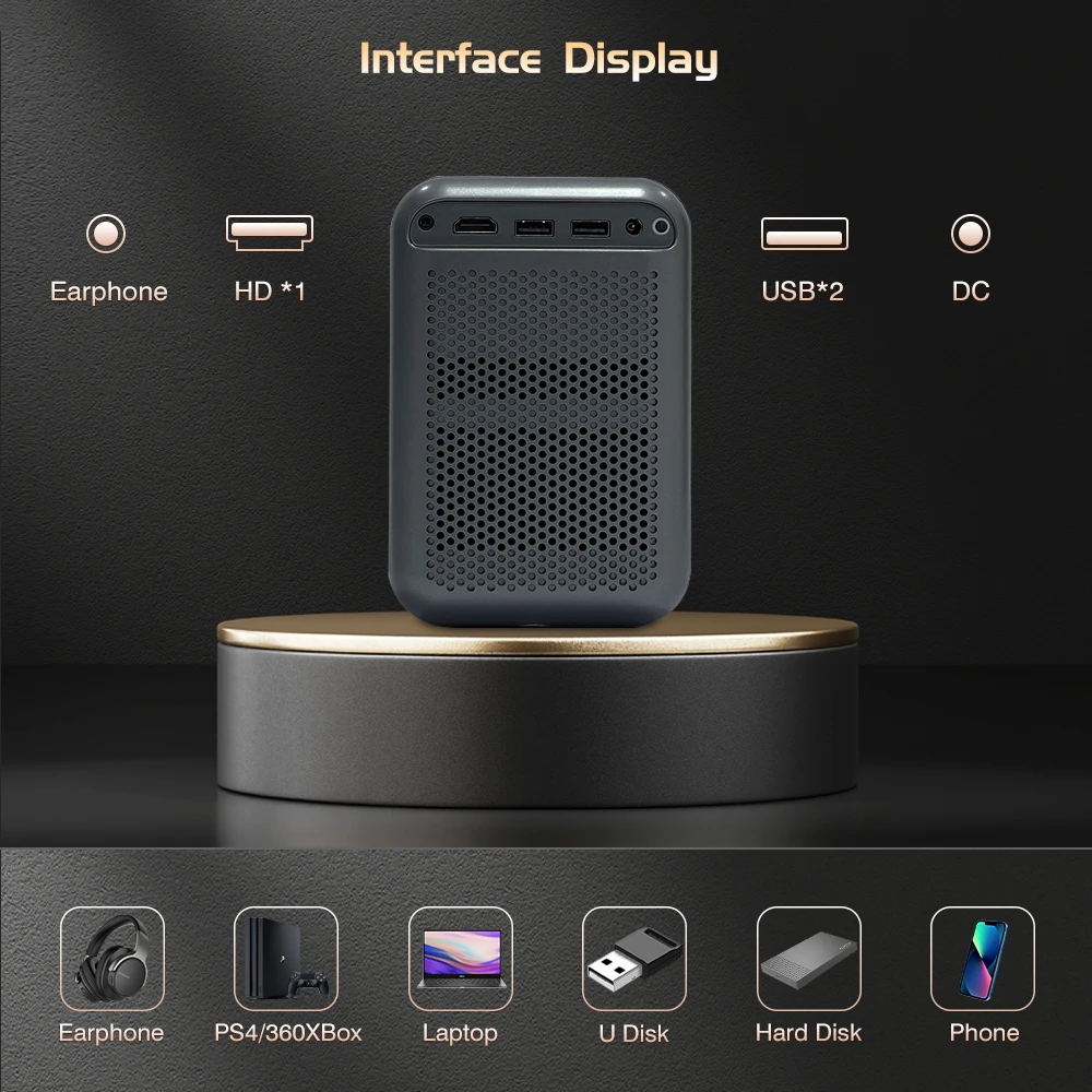 TouYinger ET31 Pro Max ST Mini proyector portátil 4K Wifi Android dispositivo de proyección de haz Led para teléfono móvil cine en casa inteligente