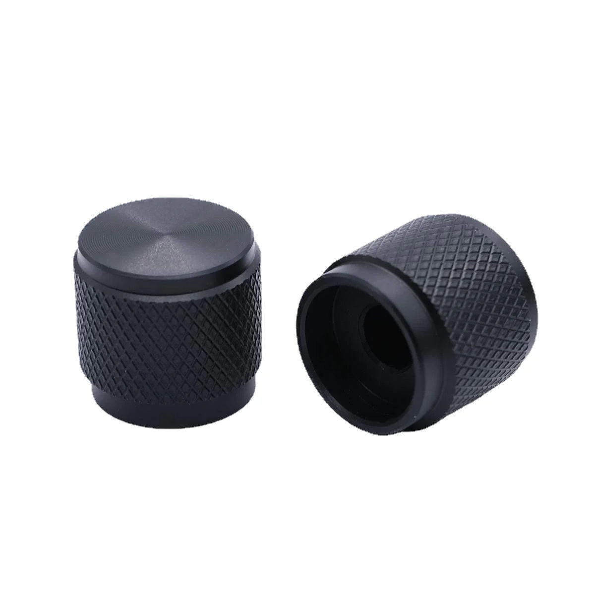 

2pcs / 4pcs Black Guitar Knobs 6mm Aluminum Alloy Potentiometer Control Knob Volume Audio Electric Guitar Bass Knob Screw Type