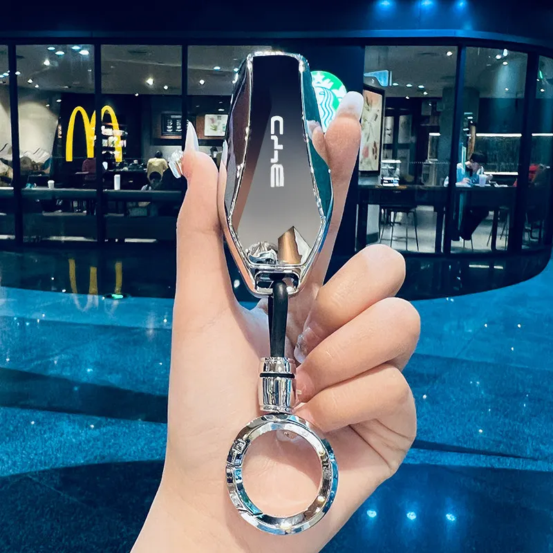

Alloy Leather Car Smart Remote Key Case Cover Emblem Accessories For BYD Song Pro Tang Dmi QIn PLUS MAX Yuan EV Dolphin Seagull