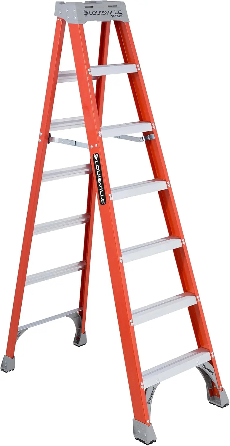 

Louisville Ladder 7-Foot Fiberglass Step Ladder, 300-Pound Load Capacity, Type IA, FS1507