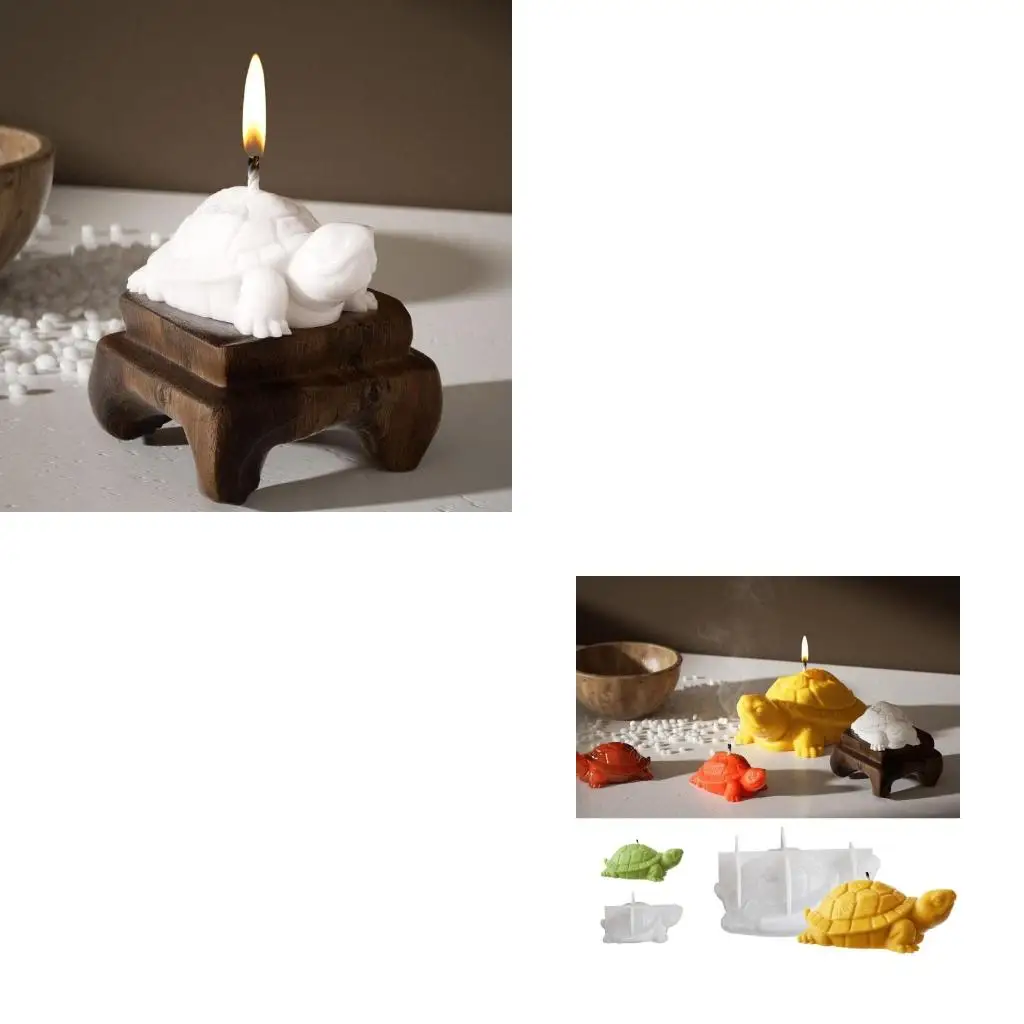 

Силиконовая форма для украшения дисплея с милыми черепахами для литья смолы, прочная и гибкая для настенных подвешиваний и