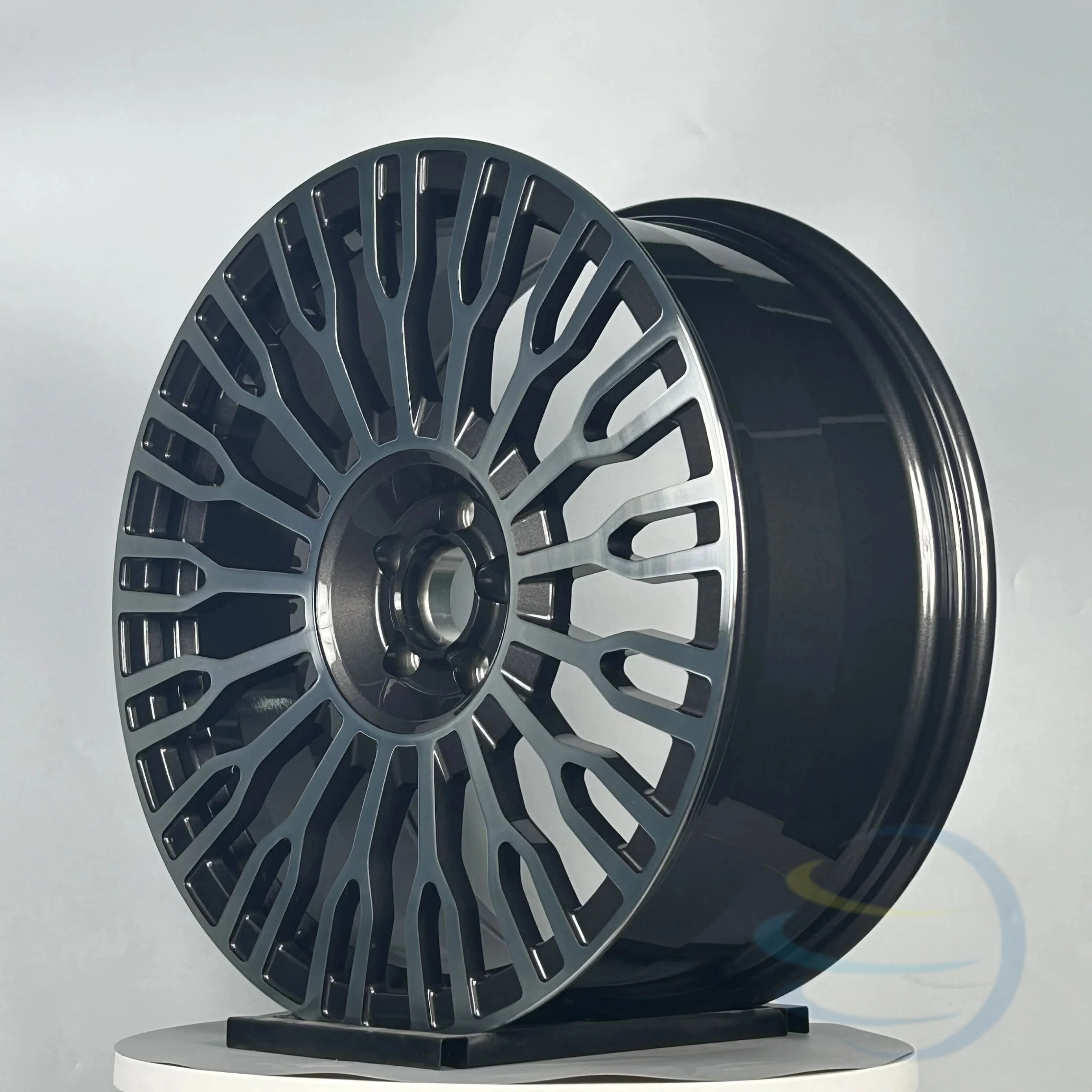 16-23 Inch Dark Grey Machined Face Forged Alloy Wheel Rims Universal Modified Passenger Car Wheels