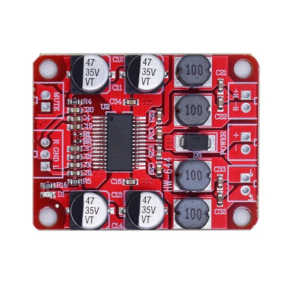 DC 12V TPA3110 TPA3110D2 Digital Power Amplifier Module 2x15W Dual Channel Stereo DIY Speaker Amplifier Electronics Design PCB