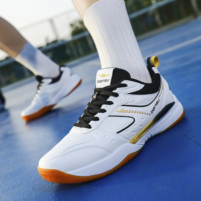 Neue profession elle Herren Badminton schuhe atmungsaktive Tennis Trainings schuhe modische Anti-Rutsch-Volleyball-Sportschuhe für Herren