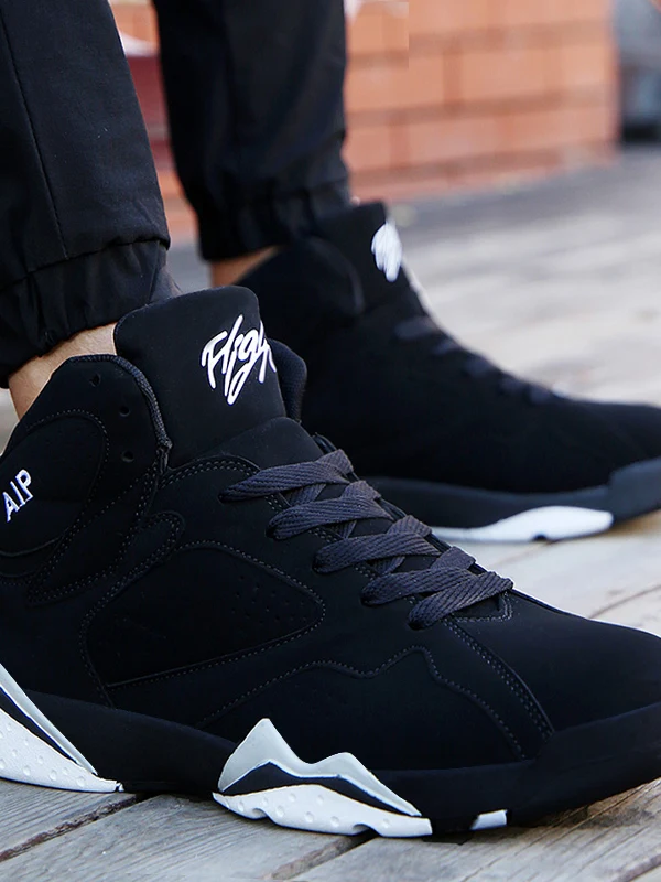 

Men's High Top Basketball Sneakers Thick Bottom Heightening Dad Trend Casual Sports Shoes Couple Matching Cotton Lined Rubber...