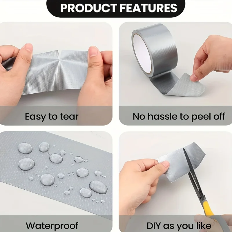 شريط لاصق مقاوم للماء ومقاوم للتمزق، صنبور لاصق متعدد الوظائف لإصلاح المنزل والختم، شريط مانع للتسرب لنافذة كونترتوب #5