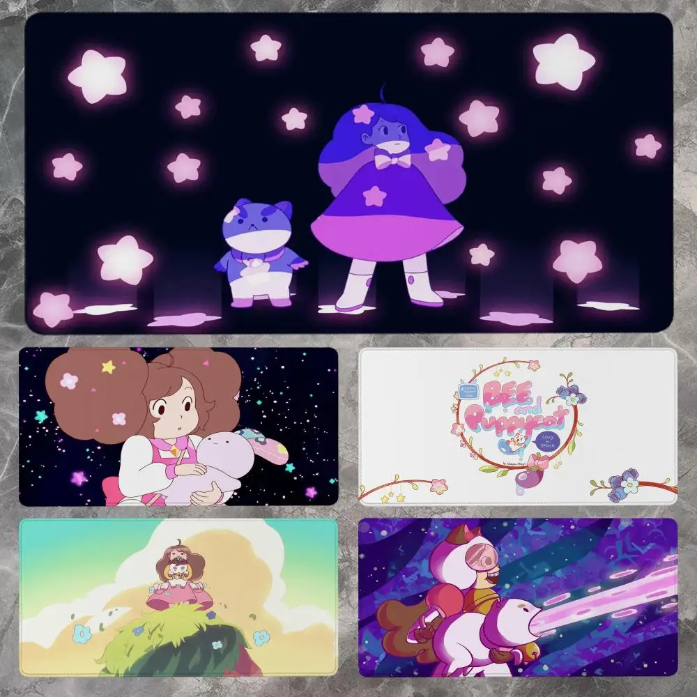 

Коврик для мыши Bee And Puppycat Cat, 90x40 см, нескользящий игровой коврик для мыши, геймерский коврик для киберспорта, игровой механический коврик для клавиатуры, XXL, настольный коврик