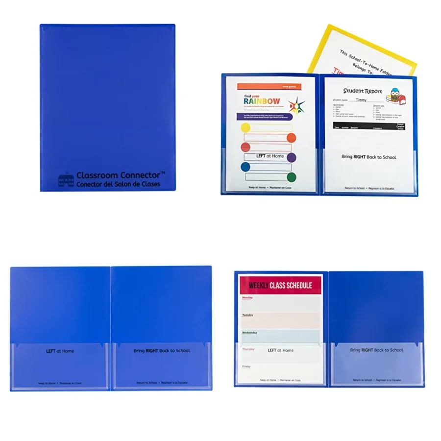 

Classroom Connector School-to-Home Folders, Blue, 25 per Box 32005