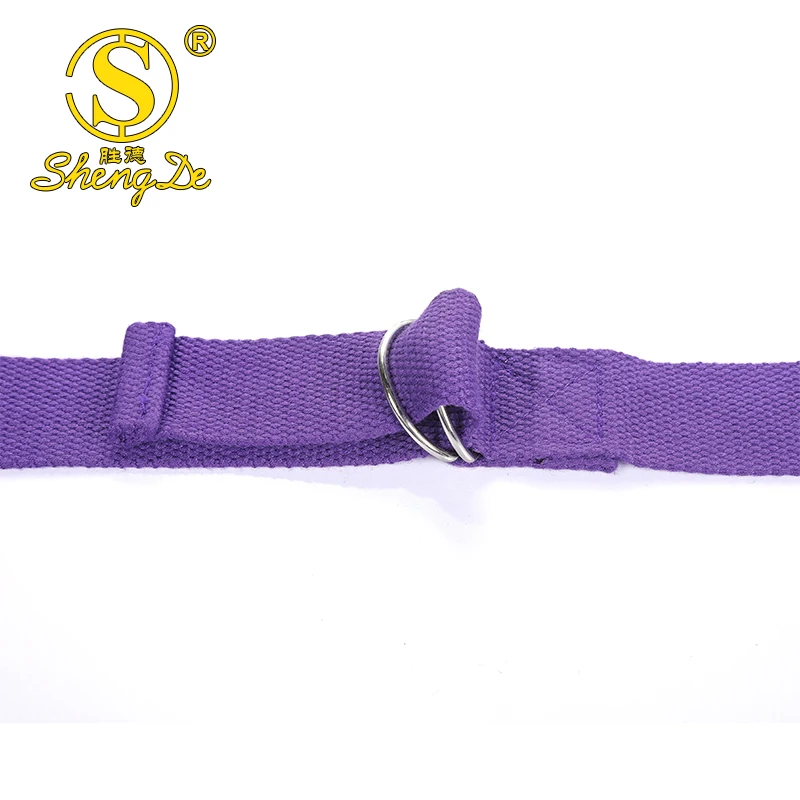 Custom Logo Yoga Strap com D Ring, Fitness exercício, alta qualidade, 183 centímetros