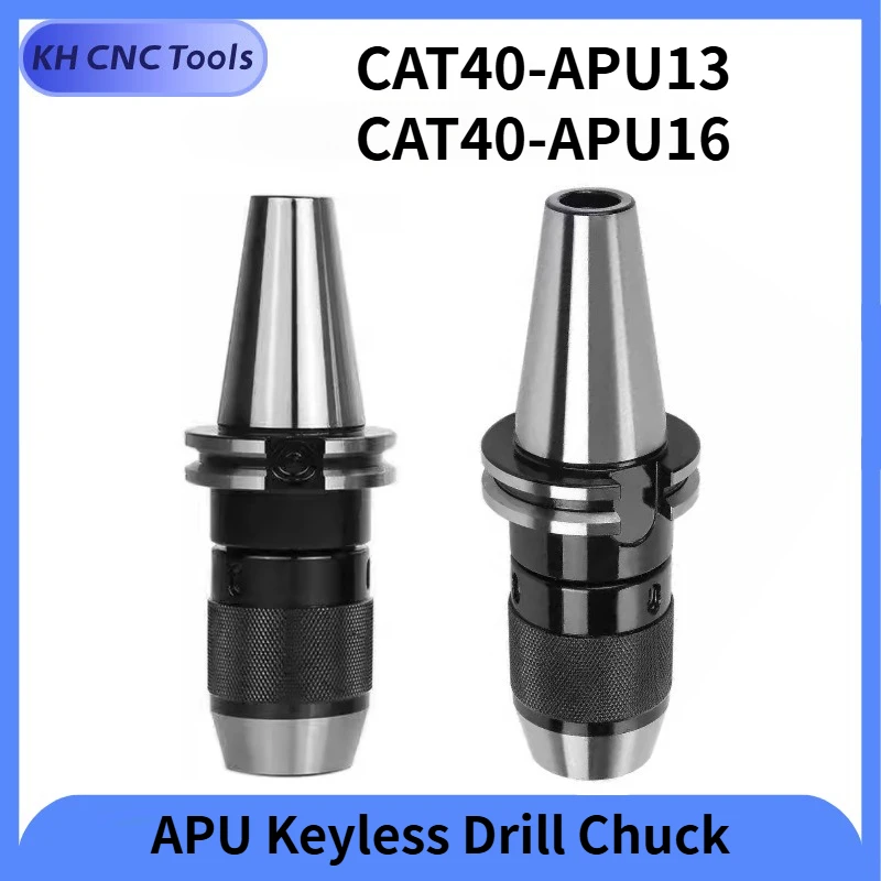 CAT40 APU13 CAT40 APU16 keyless drill Tool Holder chuck arbor for CNC Lathe Milling Drill Press CAT50 APU13 APU16