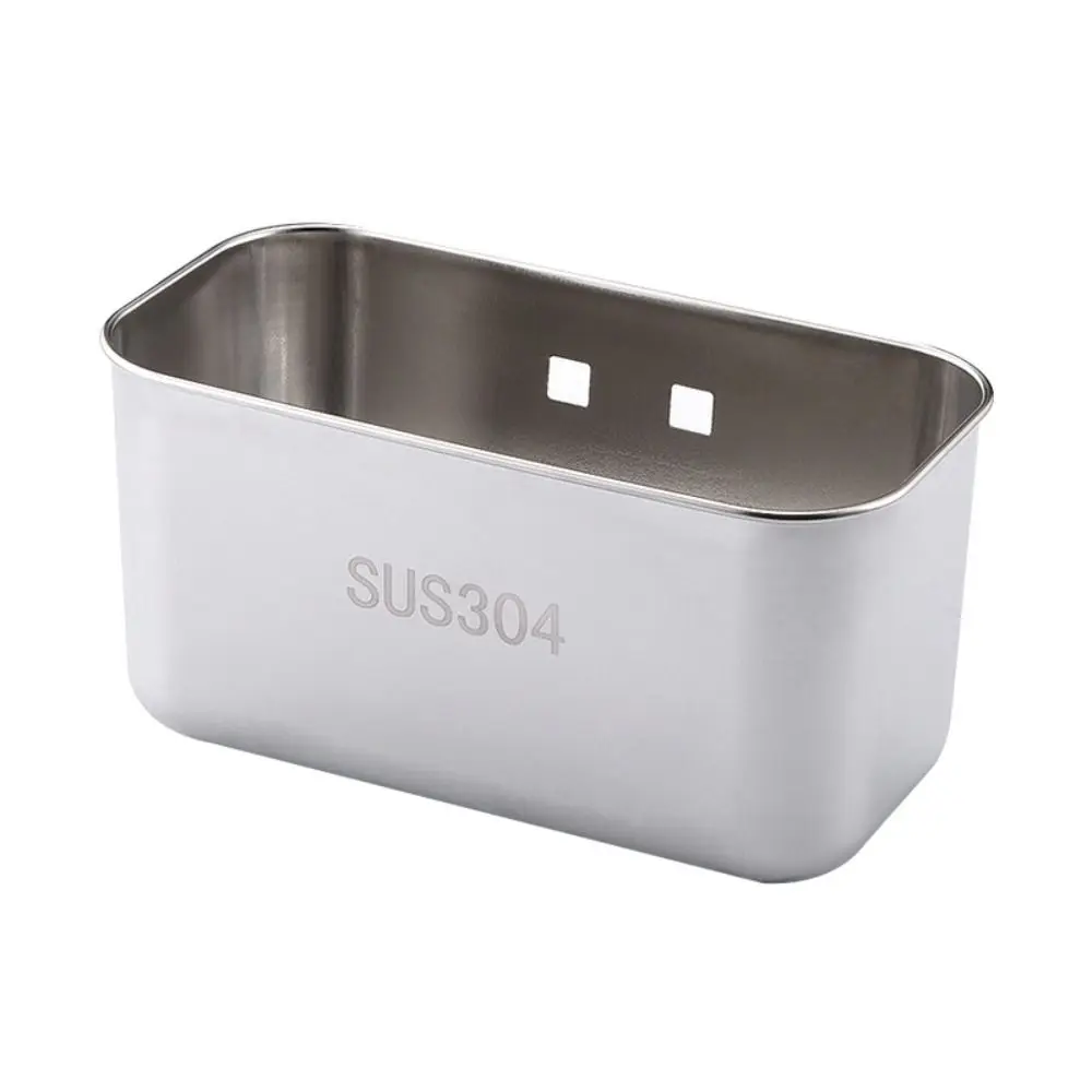 304 حوض الفولاذ المقاوم للصدأ سلة مصفاة معلقة مربع المدمجة المطبخ القمامة تصفية سهلة التنظيف استنزاف بسرعة #5