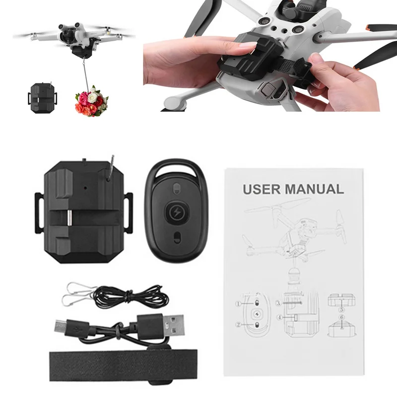

Remote Air-Drop Thrower for DJI Mavic 3/Air2/Air2S/Mini 3Pro Drone
