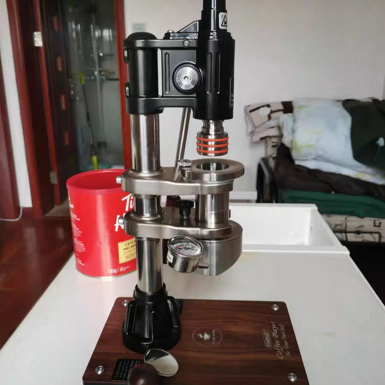 1-16 Bar Variable Pressure Lever Coffee Machine Manual Hand Press Espresso Maker For Home Commercial