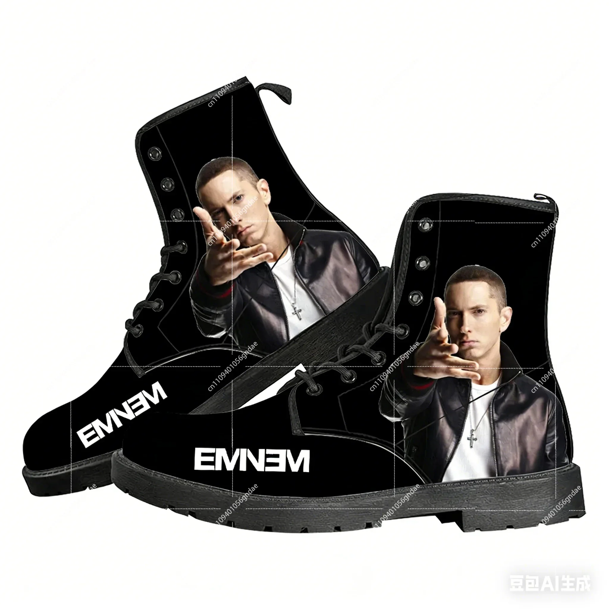 

Повседневные ботинки Eminem в стиле хип-хоп и рок для мужчин, женщин и подростков, модные 3D-ботинки для улицы, высококачественная обувь на заказ