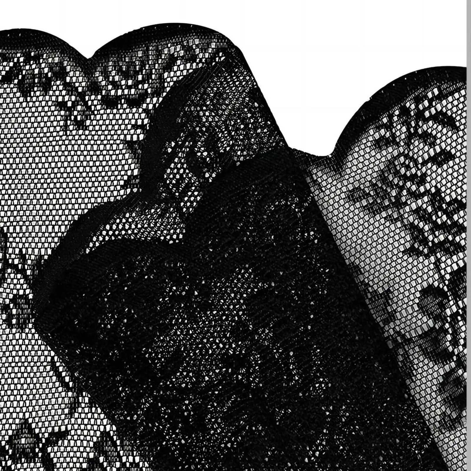 ستائر شبكية زهرية سوداء عصرية لتزيين غرفة الطعام في المزرعة