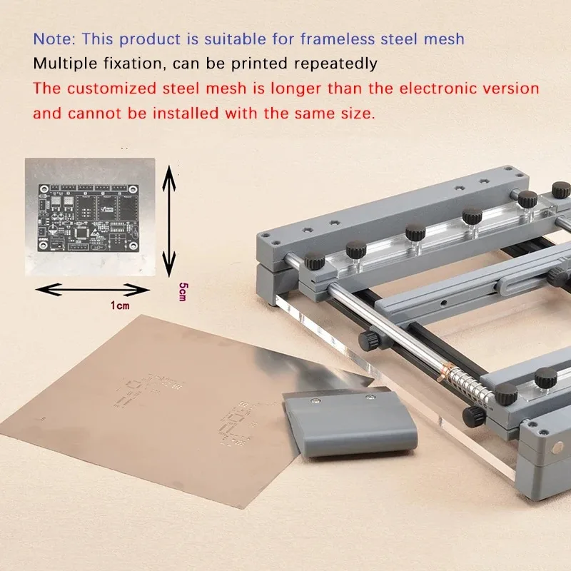 SMT Micro Printing Table Desktop Manual Precision Screen Printing Machine PCB Steel Mesh Solder Paste Screen Printing Table