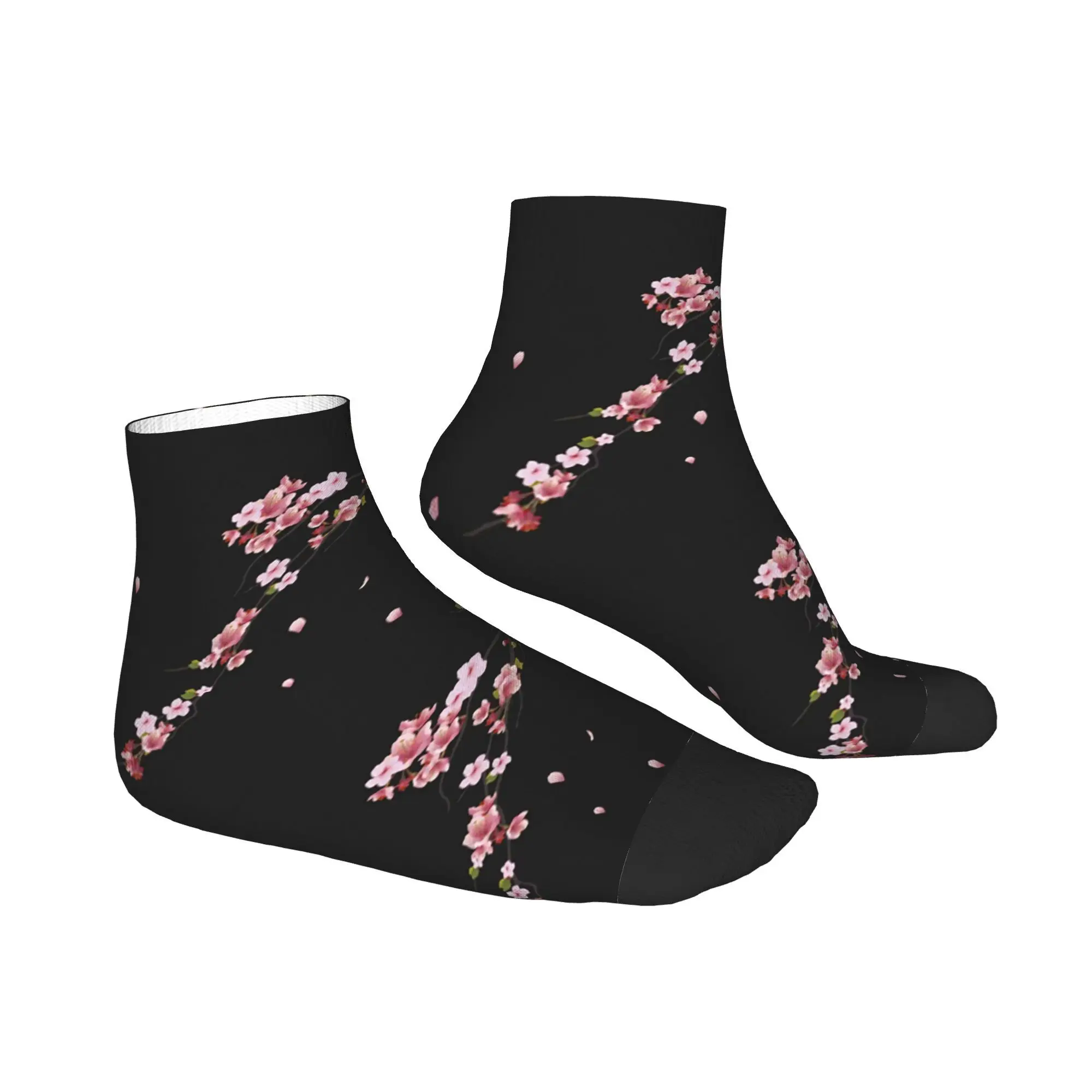 Calzini giapponesi con motivo fiori di ciliegio per tutte le stagioni Calzini Harajuku che assorbono il sudore Calze alla moda per uomini e donne Regali