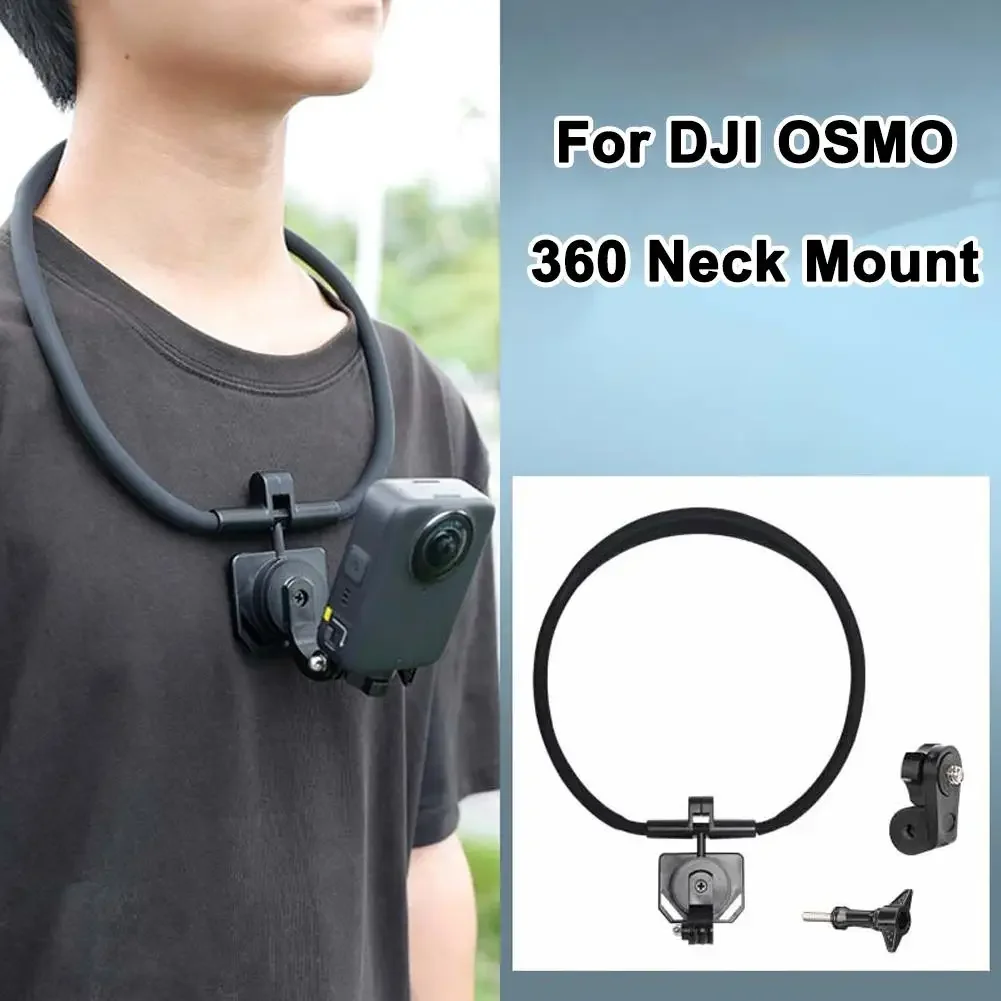 

For DJI Action 5 4 3 Pro And Osmo 360 Accessories, Magnetic Neck Mount Quick Release With Fixing Chest Strap, Lanyard Holder