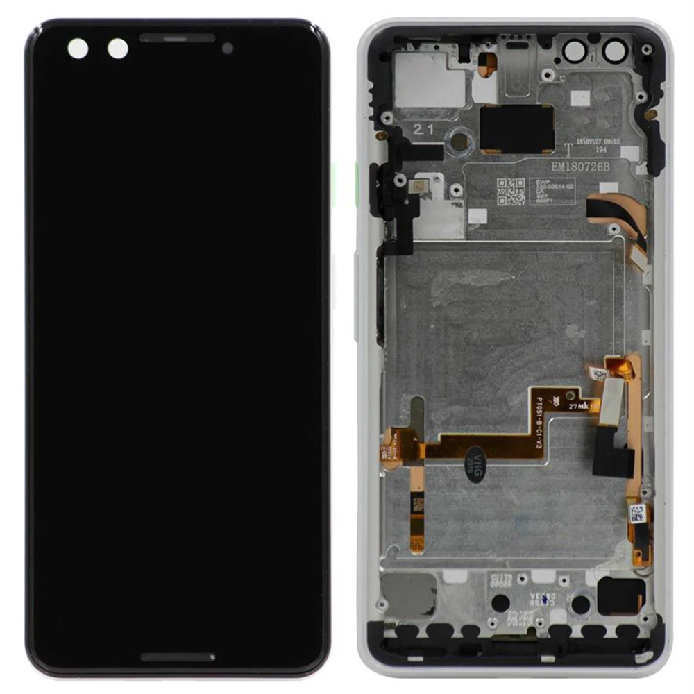 Ecran-oled-et-numeriseur-de-qualite-oem-pour-google-pixel-3-g013a-chassis-sans-logo--blanc