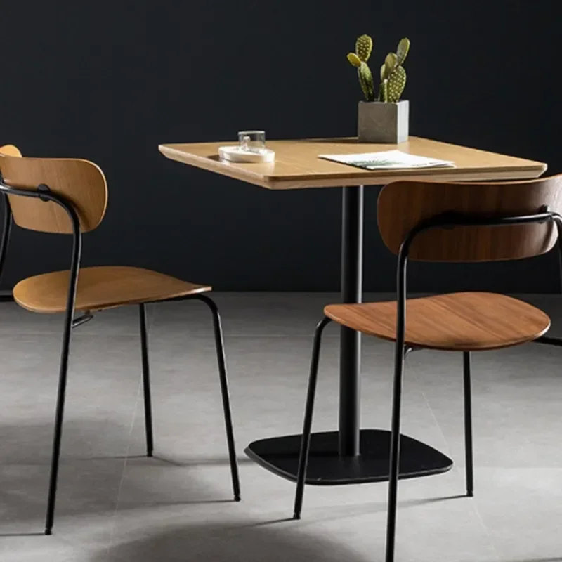 Scandinavian Simple Cafe Square Table Small Household Dining Table Balcony Leisure Table And Chairs Sehpalar Coffee Tables