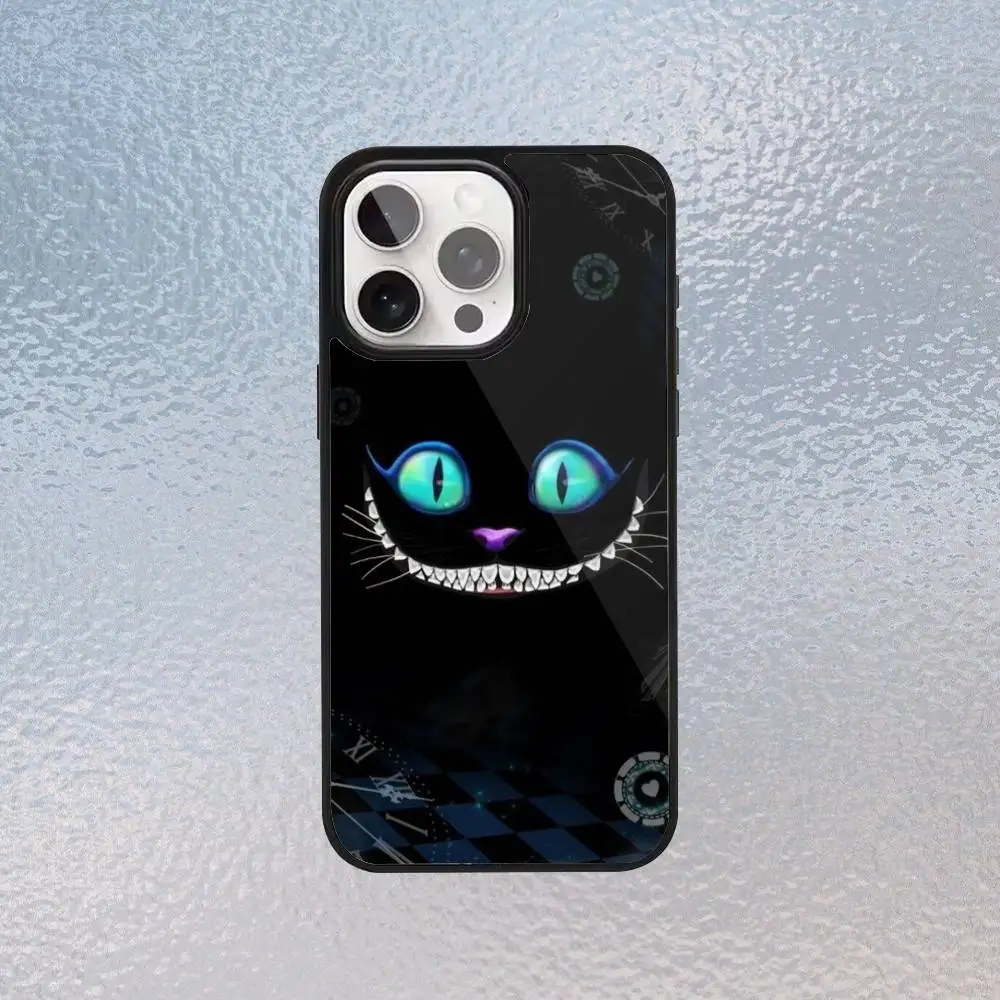 حافظة هاتف شيشاير كات لهاتف آيفون 17،16،15،14،13،12،11 بلس، برو ماكس شحن لاسلكي مغناطيسي Magsafe