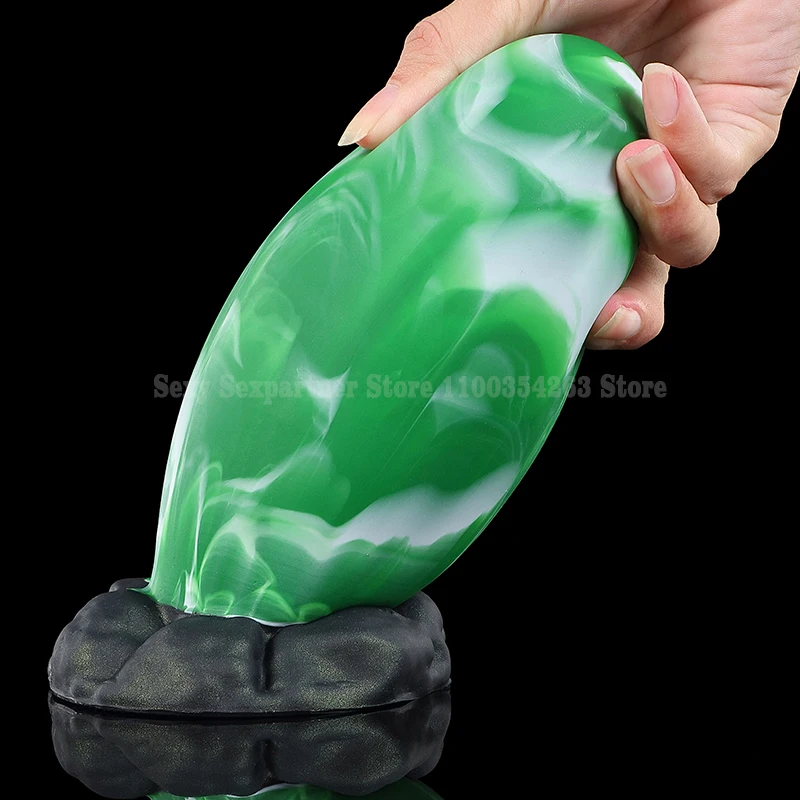 Huge 13cm Silicone Dragon Egg Anal Plug Big ButtPlug Dilator Anal Dildo Prostate Massage Sex Toys Adult Sexy Toy Soft Anal Beads_voghion.com