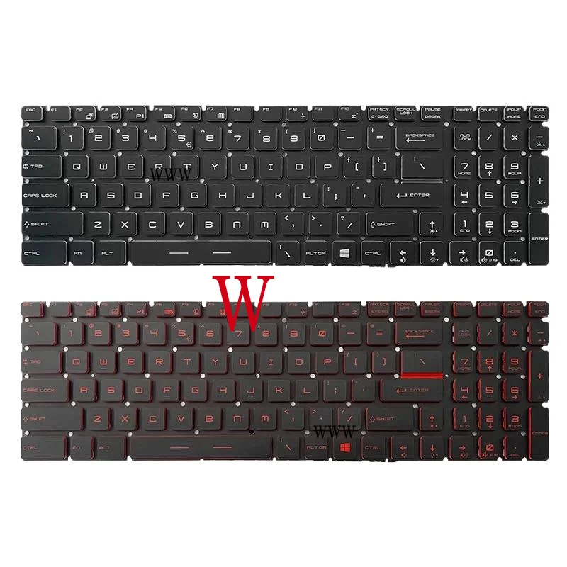 

АС. Новая оригинальная сменная клавиатура для ноутбука MSI GL65 MS-16JB/16P5/16H8/16k2/16U7/16K4 7RFX GL63M