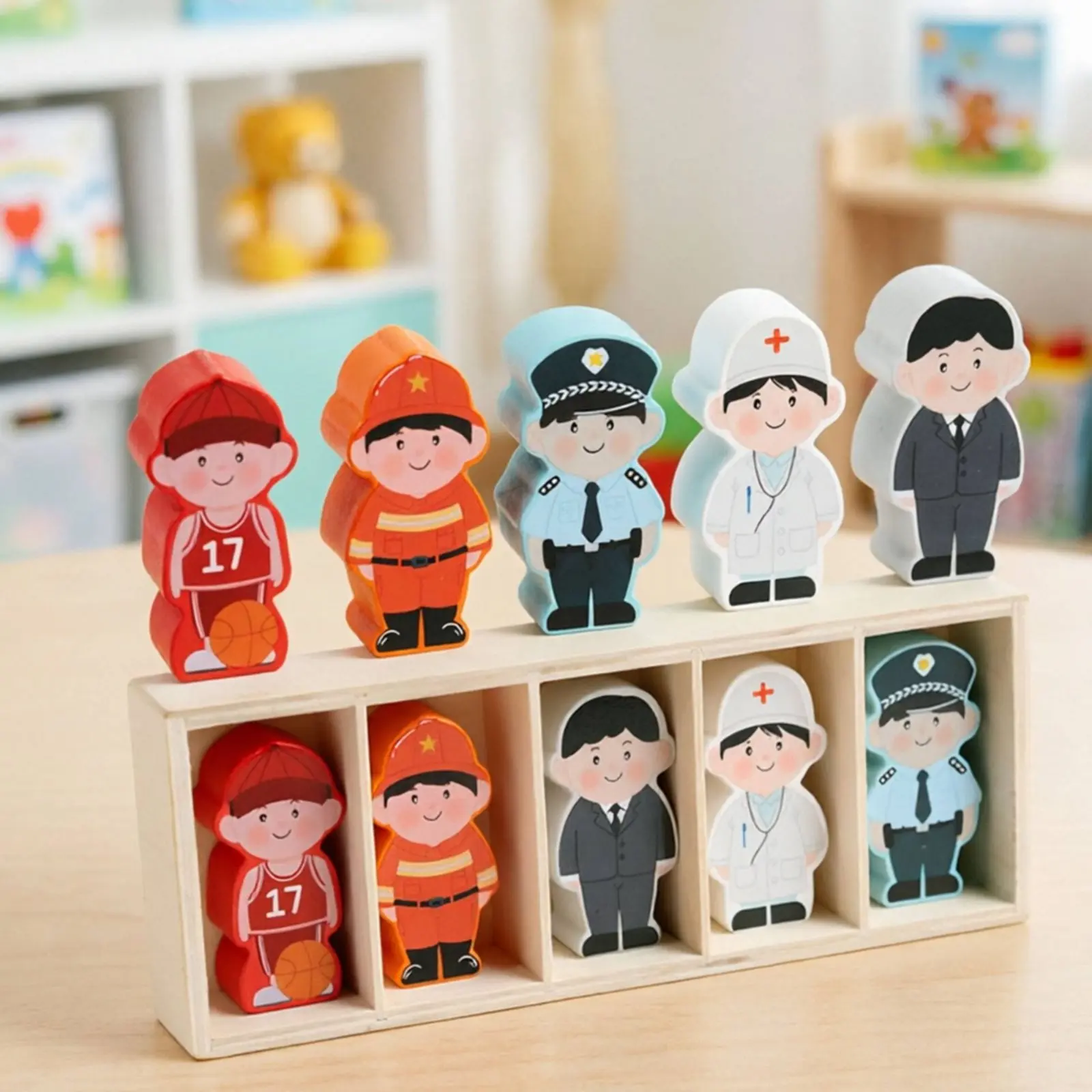 Color Matching Bottle Game Reasoning Training Bottle-Shaped Block Game Color and Emotion Memory Toy Educational for Toddlers view 5