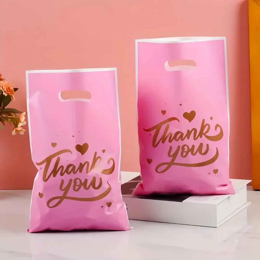 10/30/50/100 قطعة الحب شكرا لك هدية عالية الجودة حمل حقيبة للحزب ، التخرج ، تذكارية ، حقيبة هدايا عيد الميلاد #3