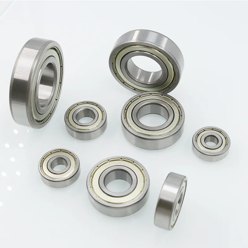 2/lote de rodamientos 6200 6201 6202 6203 6204 6205 6206 6207 ZZ, sello de Metal, rodamiento rígido de bolas de acero cromado de alta calidad y bajo ruido